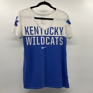Nike Kentucky Wildcats Shirt Blue White Medium Preppy Sporty Gorpcore